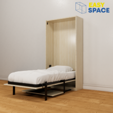 Q68 -MANUAL VERTICAL WALL BED WITH TABLE 1500x1900mm 60in x 75in Queen Size Bed