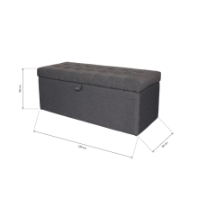 VERLY Storage Ottoman