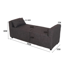 FALCON 2 Seater Bench Sofa