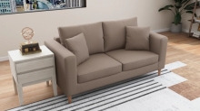 SANDY 3-Seater Fabric Sofa with Pillows