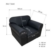 JILIAN 1 Seater Sofa