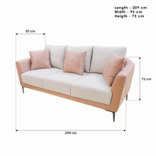 TAMIE 3 Seater Sofa