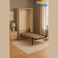 Q68 - MANUAL VERTICAL WALL BED 1500x1900mm 60in x 75in Queen Size Bed